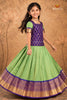 Ramer Green Sea weed Traditional Pattu Pavadai Sets
