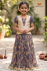 Purple Digital Crush Traditional Pattu Pavadai Sets