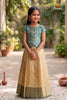 Sandal Jaali Weave Traditional Pattu Pavadai Sets