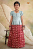 Red Sunset Creeper Traditional Pattu Pavadai Sets