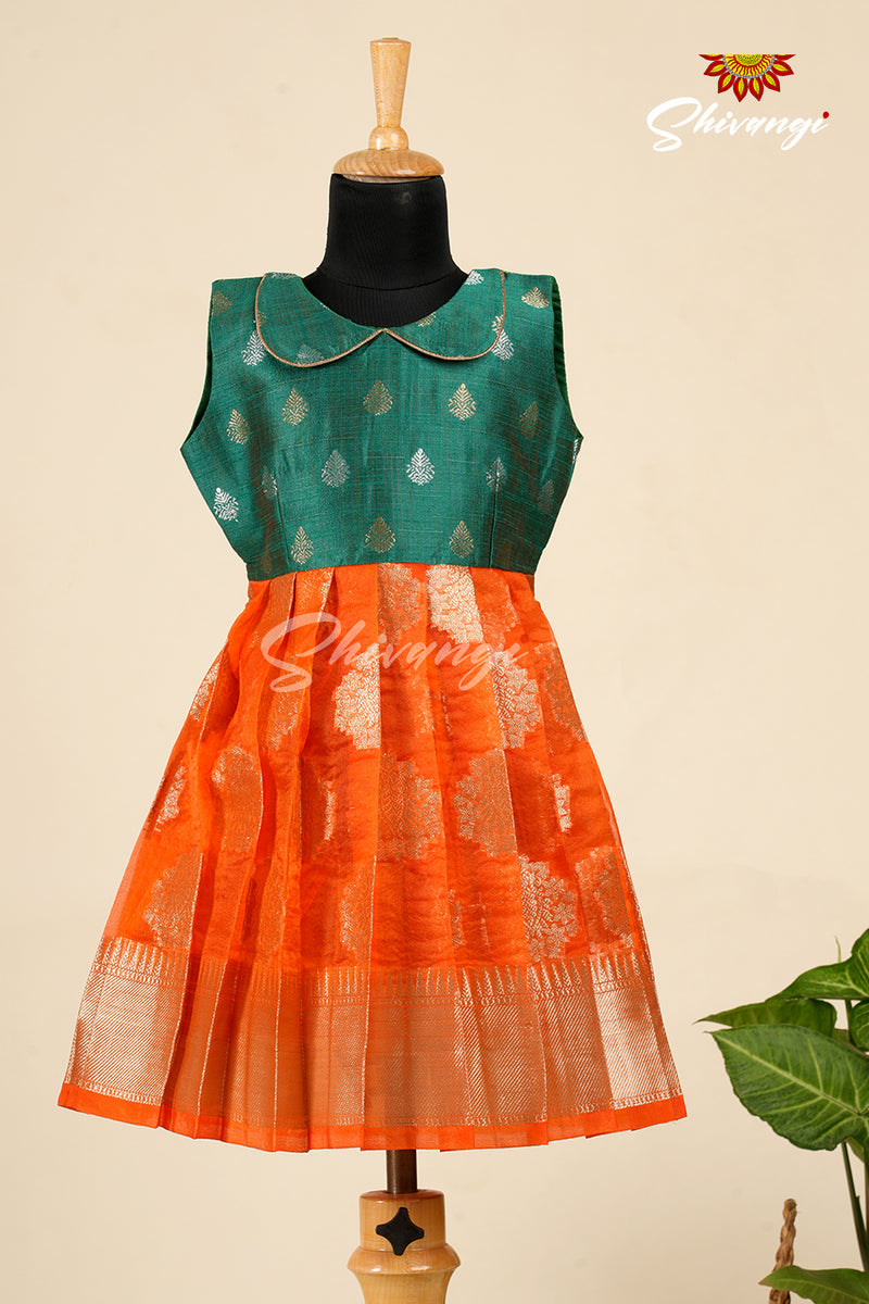 Yellow Organza frock