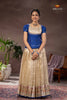 Half White Ilam Thendral Traditional Pattu Pavadai Set