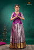Pink Nilavin Oli Traditional Pattu Pavadai Set