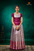 Magenta Royal Jasmine Traditional Pattu Pavadai Set
