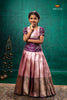 Dark Green Royal Jasmine Traditional Pattu Pavadai Set