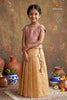 Yellow Golden Mughal Traditional Pattu Pavadai Sets
