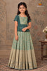 Green Pastel Spring EMB Traditional Pattu Pavadai Sets