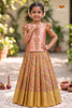 Yellow Crush EMB Traditional Pattu Pavadai Sets