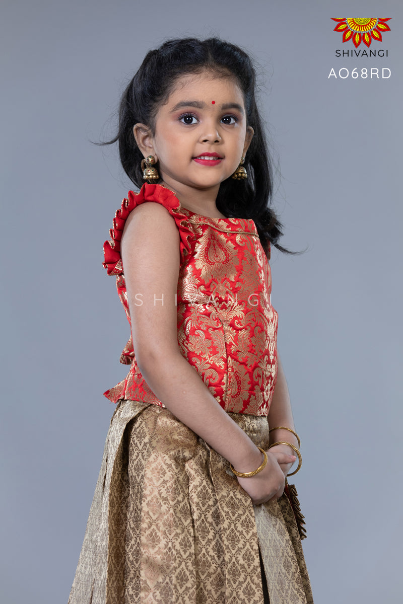 Brocade pattu pavadai 2025