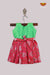 Green With Red Baby Frock For Girls