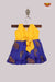 Yellow With Blue Baby Frock For Girls