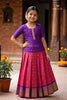 Pink Baby Mangoes Traditional Pattu Pavadai Sets