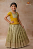 Parrot Green Hanging Creeper Traditional Pattu Pavadai Sets