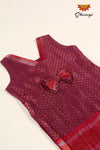 Magenta Bali Silk Baby Frock For Girls !!!