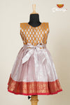 Girls Red Silver Algae Frock !!!