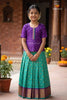Ramer Green Baby Mangoes Traditional Pattu Pavadai Sets
