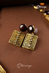 Geometrical Design Terracotta Jewellery Set