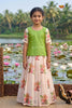 Green Onam Kathakali Traditional Pattu Pavadai Sets