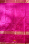 Green Pochampally Silk Pattu Pavadai Unstitched Material For Kids !!!