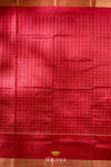 Blue Pochampally Silk Pattu Pavadai Unstitched Material For Kids !!!