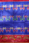 Blue Pochampally Silk Pattu Pavadai Unstitched Material For Kids !!!
