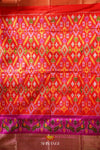 Orange Silk Pattu Pavadai Unstitched Material For Kids !!!