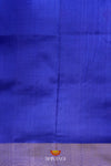 Blue Pochampally Silk Pattu Pavadai Unstitched Material For Kids !!!