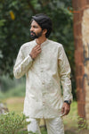 Floral Patola Kurta Set For Boys