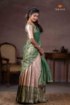 GreenBird of Paradise Half Saree | Lehenga For Girls