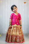Gold Mayil Iragu Traditional Pattu Pavadai Set