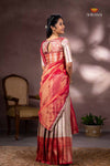 Red Bird of Paradise Half Saree | Lehenga For Girls