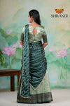 GirlsRamar Green Golden CocoonHalf Saree Blouse Designs