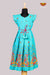 Blue EMB Long Gown for Girls