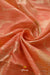 Peach Silk Cotton Banarasi Saree For Women