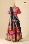 Impressive Pink Zig Zag Banarasi Lehenga