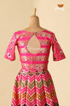 Impressive Pink Zig Zag Banarasi Lehenga