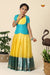 Yellow Sevanthi Pattu Pavadai For Girls - Festive Wear!!!