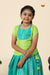 Green Sevanthi Pattu Pavadai For Girls - Festive Wear!!!