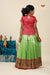 Green Paithani Parakeet Pattu Pavadai For Girls - Festive Wear!!!
