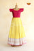 Yellow Satin Long Gown For Girls!!!
