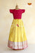 Yellow Satin Long Gown For Girls!!!