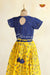 Yellow With Navy Blue Long Gown For Girls!!!