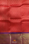 Red Pattu Pavadai Unstitched Material For Kids !!!