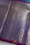 Sky Blue Silk Pattu Pavadai Unstitched Material For Kids !!!