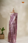 Metallic Crush Magenta Mom And Daughter Saree and Pattu Pavadai Combo Set !!!