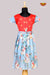 Blue With Red Girls Baby Frock