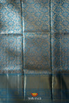 Sky Blue Silk Pattu Pavadai Unstitched Material For Kids !!!