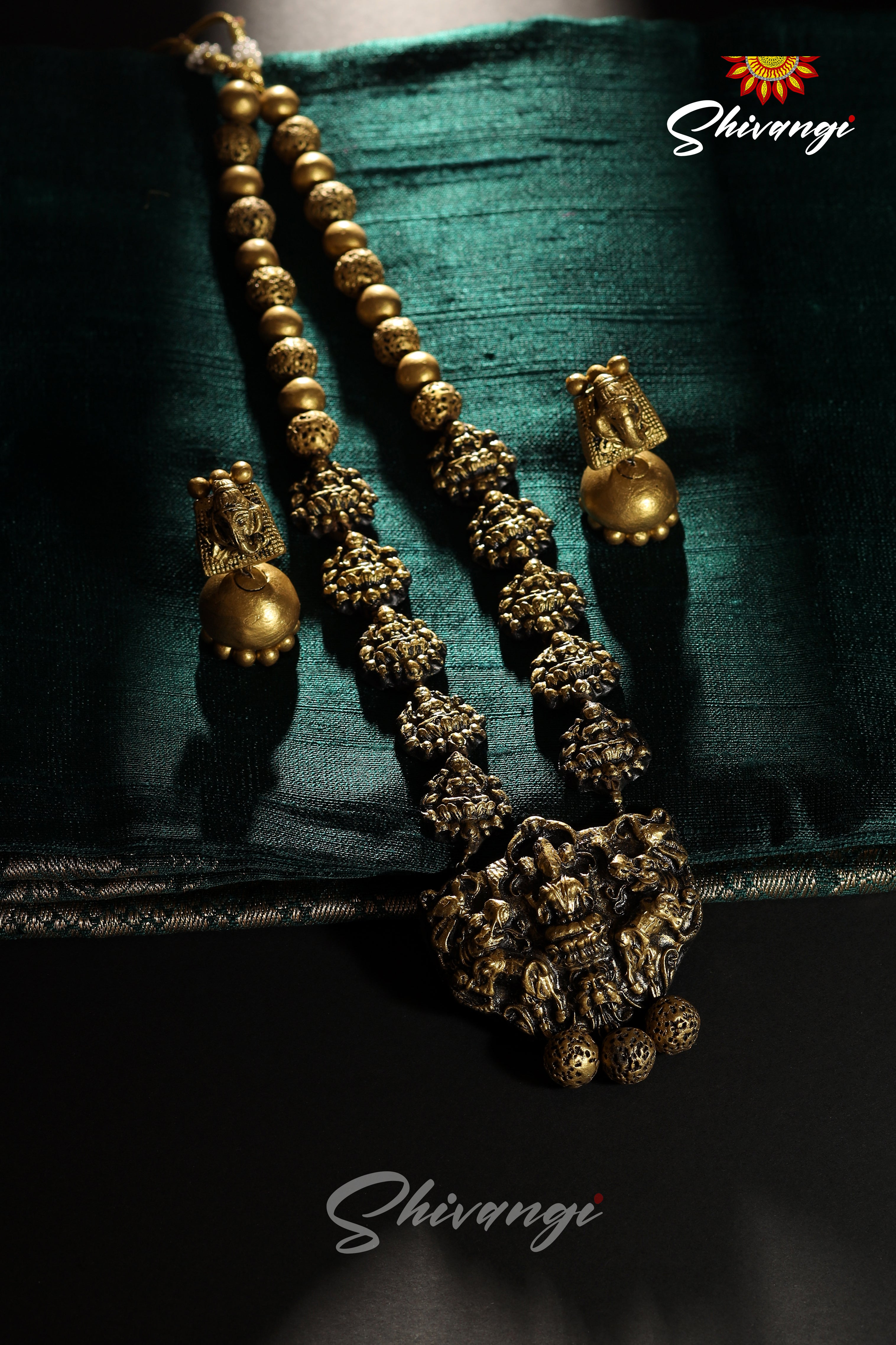 Lakshmi Antique Terracotta Jewellery1