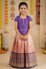 Purple Golden Crown Traditional Pattu Pavadai Sets