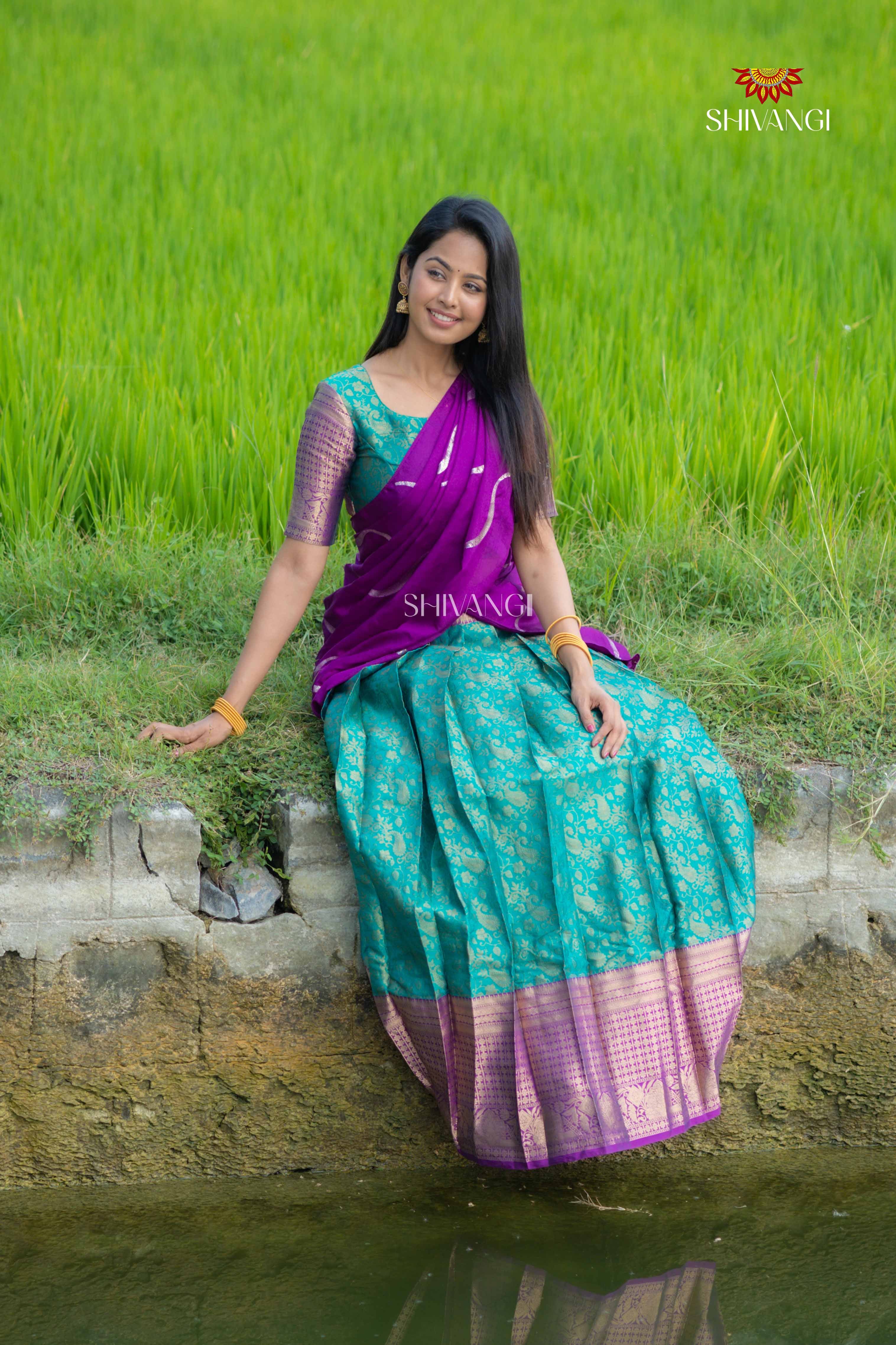 Buy Latest Half Saree | Langa Dhavani Designs for Women Buy Latest Half Saree | Langa Dhavani Designs for Women